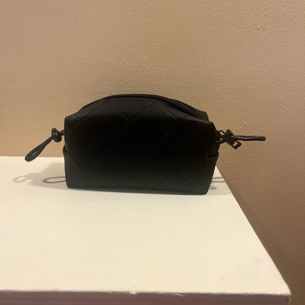 SOLD AS GIVY- Sephora Black Quilted Cosmetic Bag